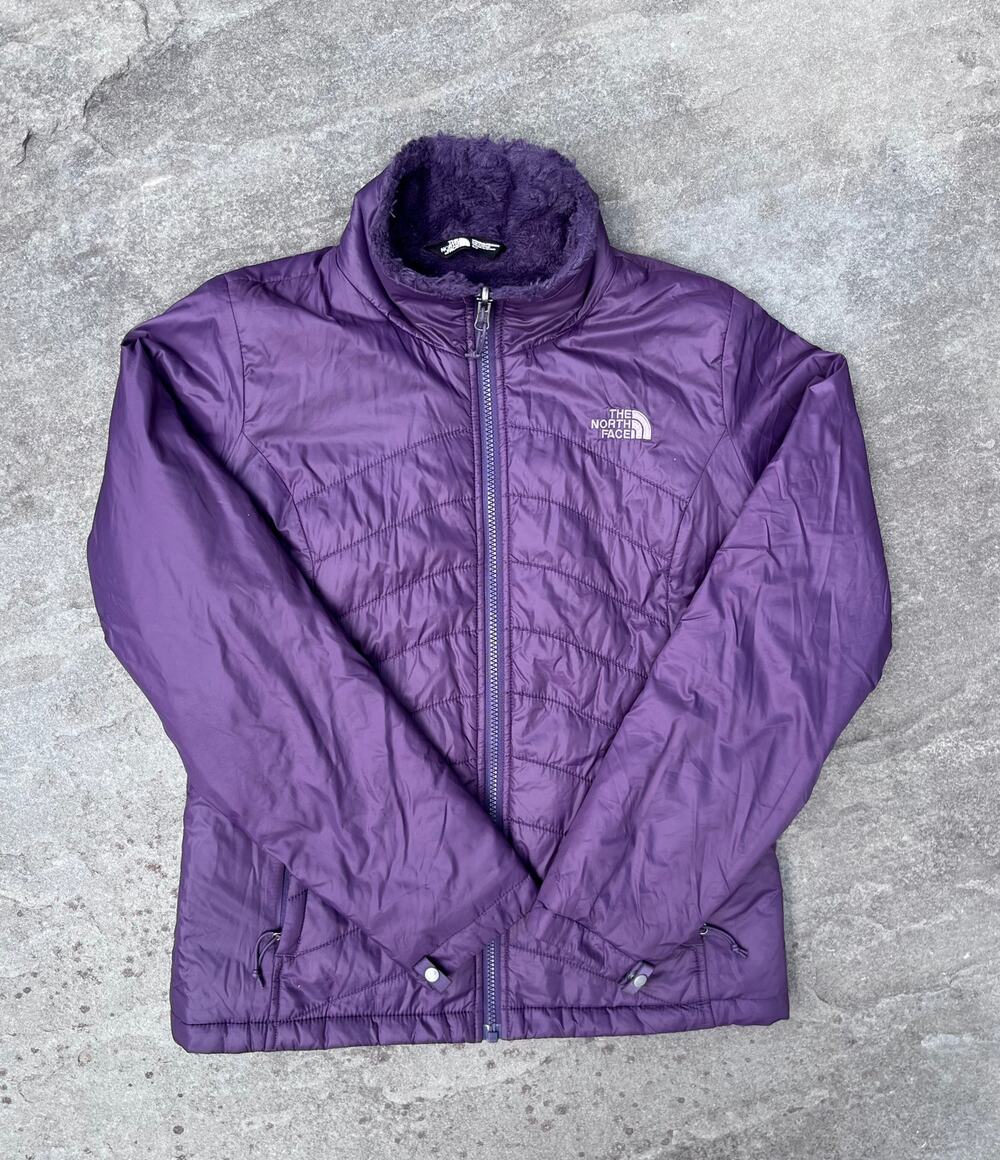 The North Face Mossbud Swirl Reversible Puffer Jacket Purple Fuzzy Fleece S $150